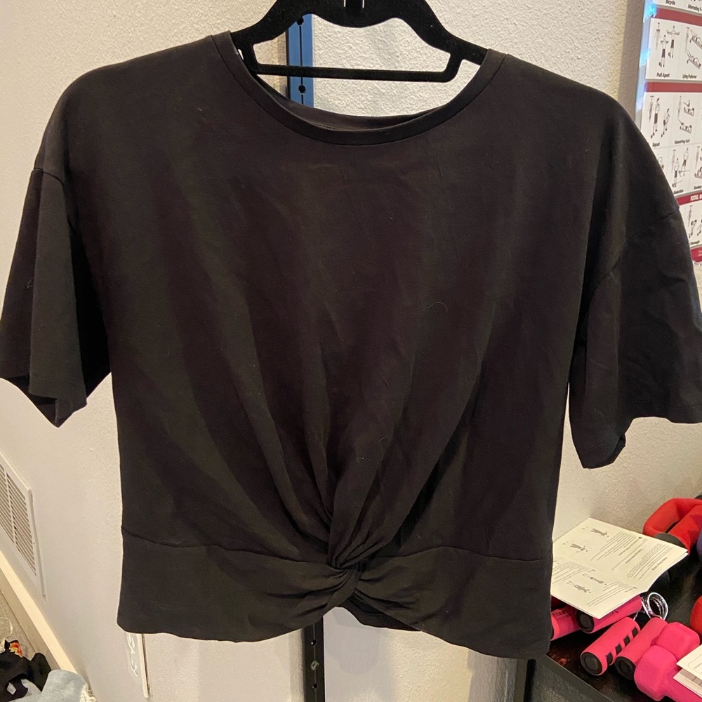 Black crop top